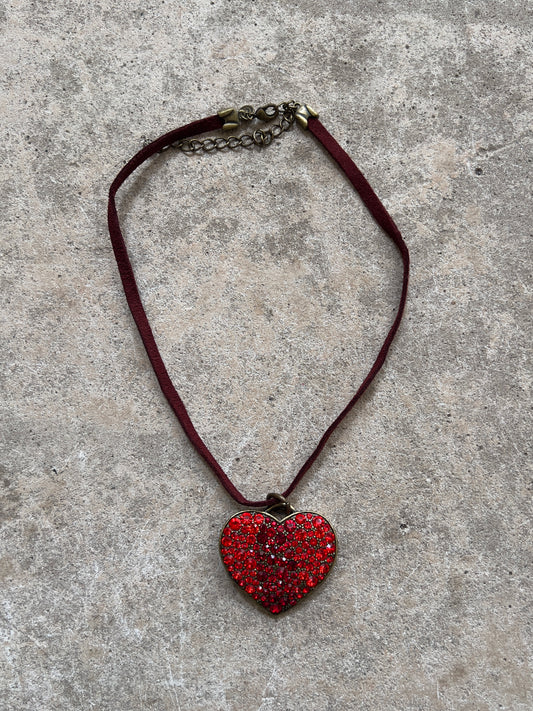 90s Heart Statement Necklace