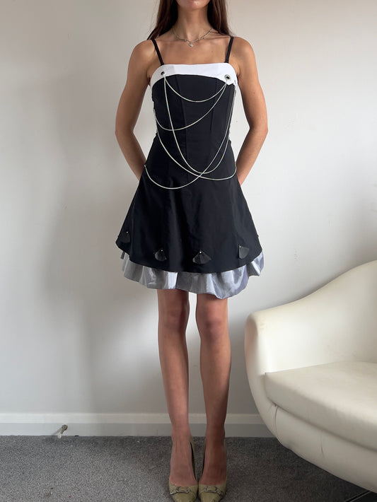 90s Puff Ball Mini Dress - Size S
