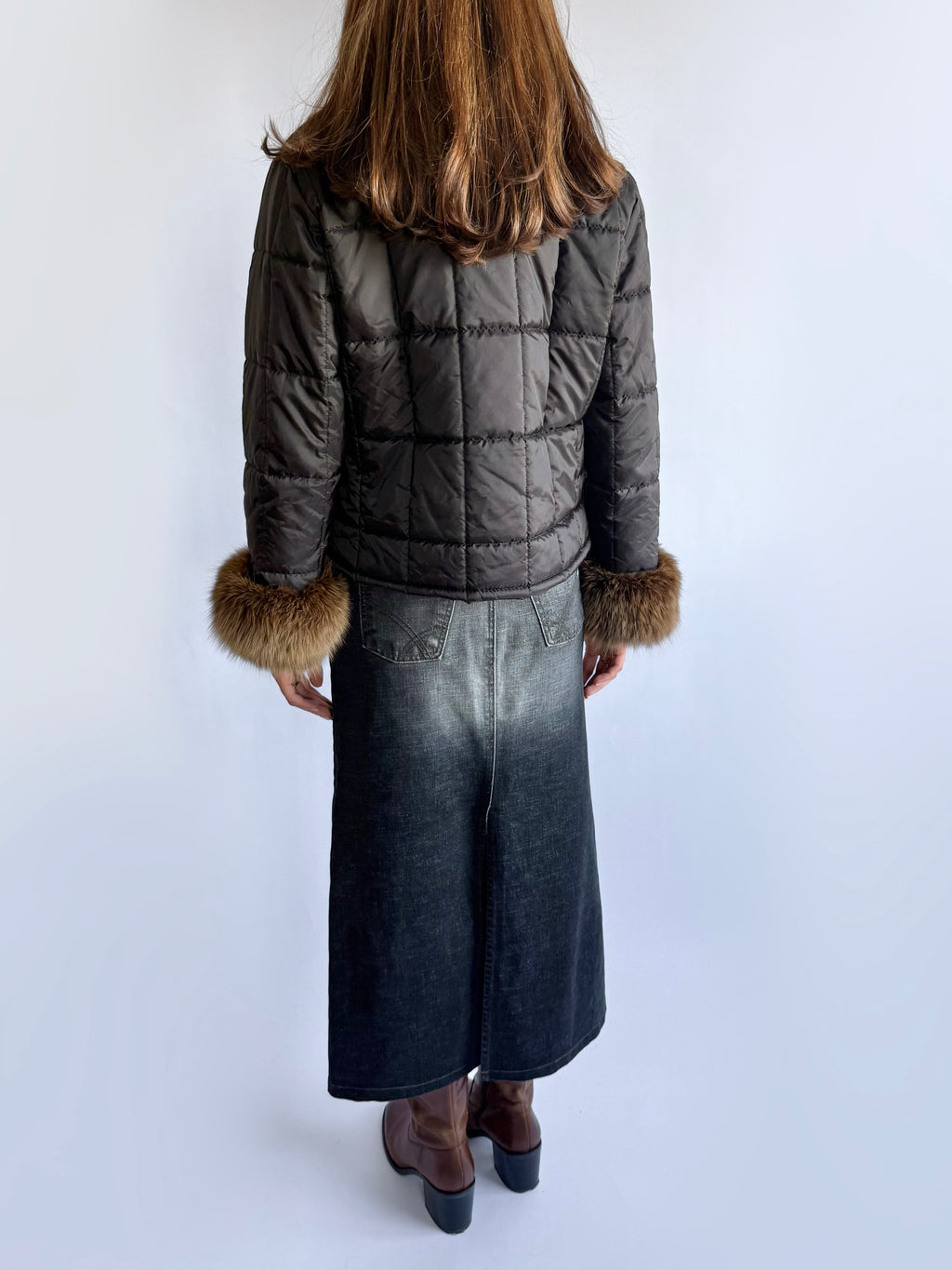 Fur Puffer Afghan Coat - Size M