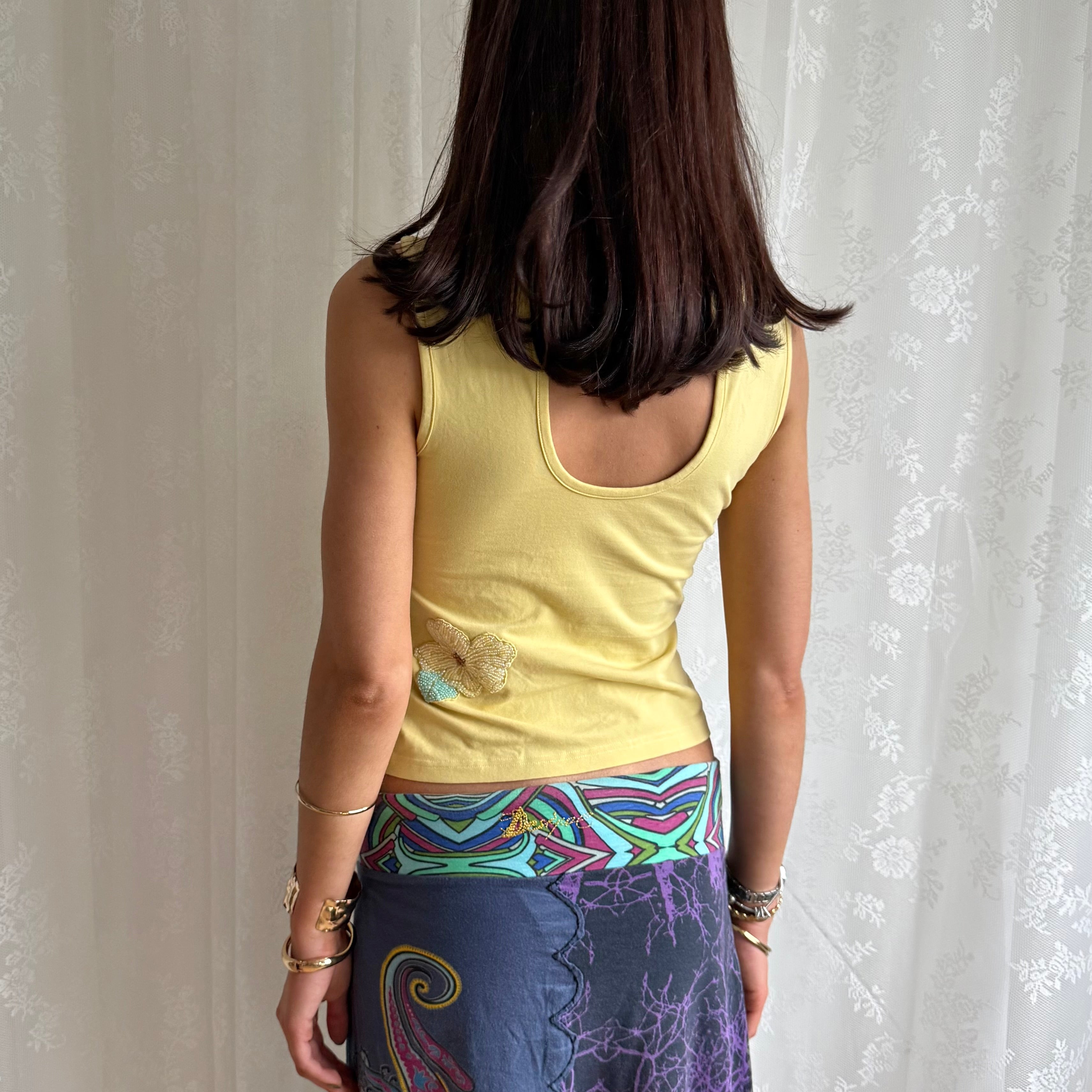 Beaded Floral Top - Size S