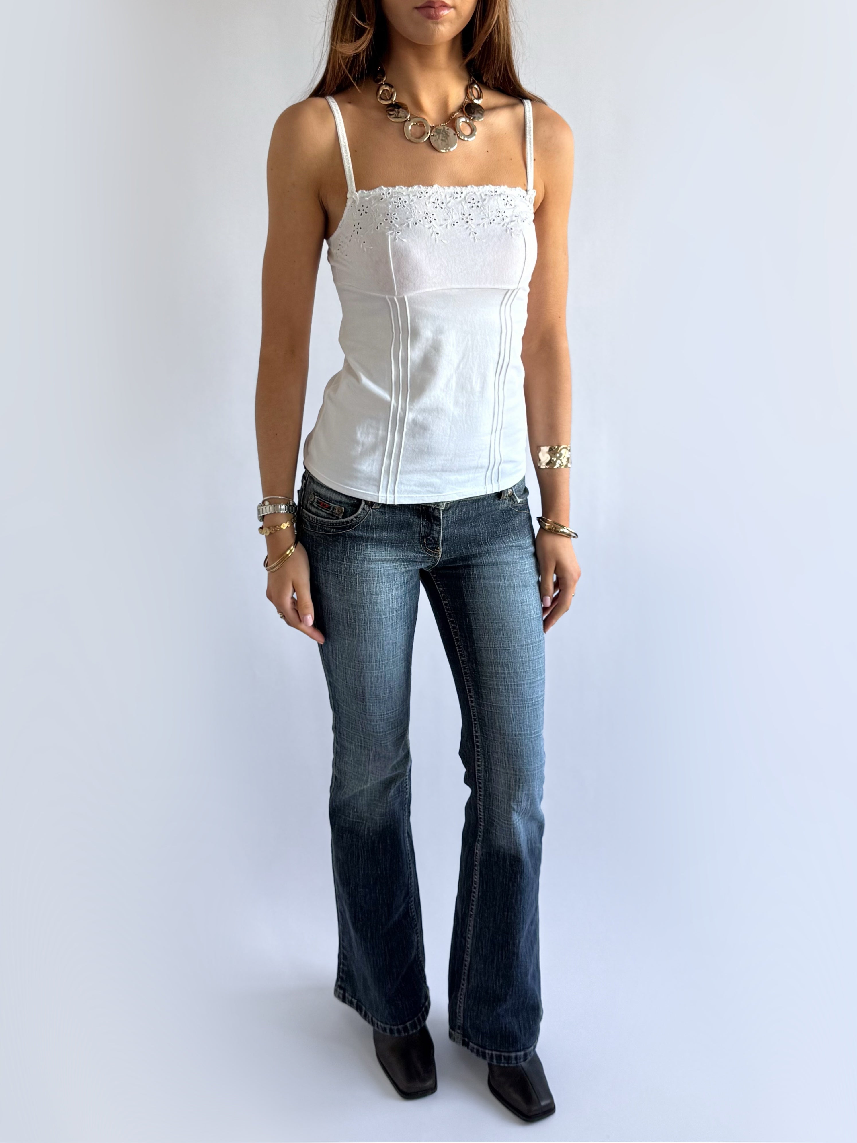 Yamamay Broderie Cami - Size M