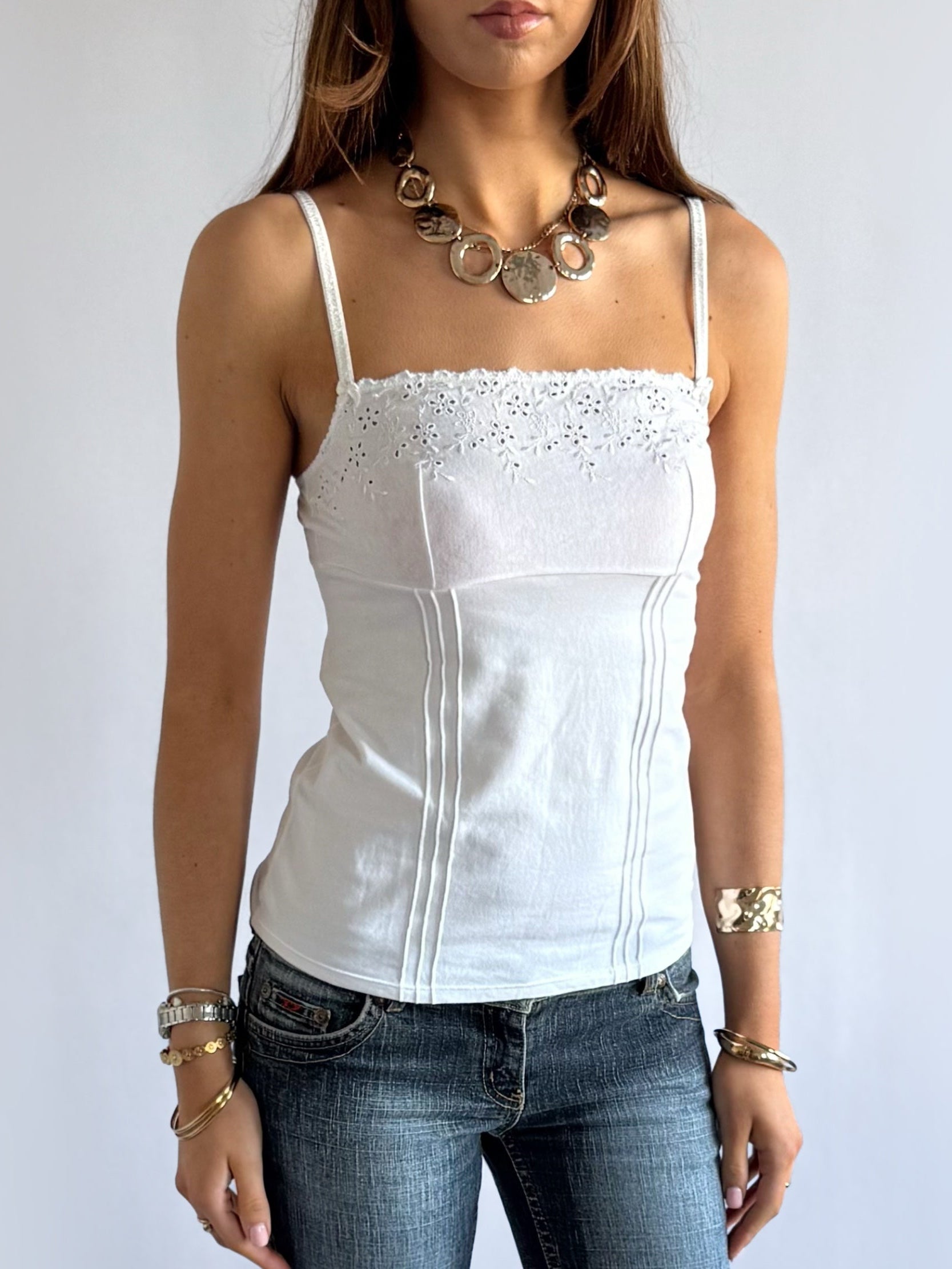 Yamamay Broderie Cami - Size M