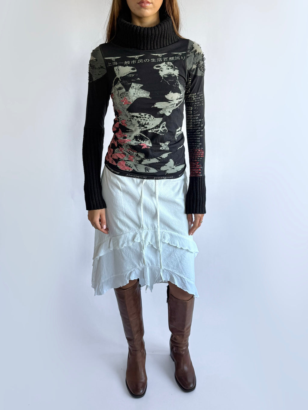 Desigual Long Sleeve Top - Size M