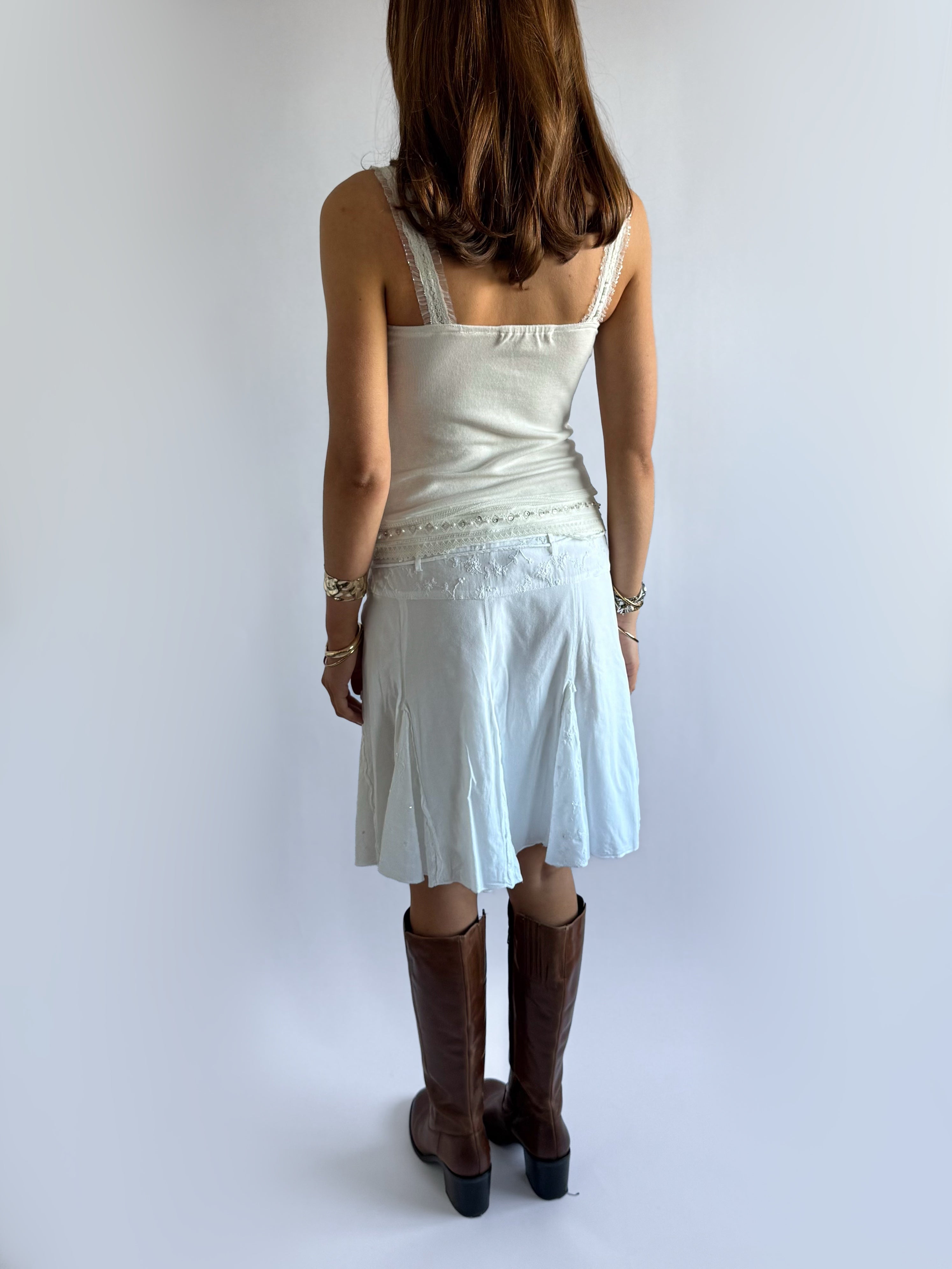 Denim Lace Cami - Size M