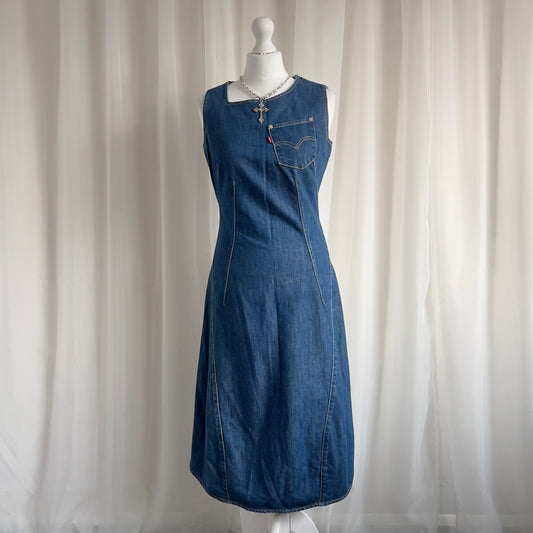 00s Levi's Denim Midi Dress - Size S