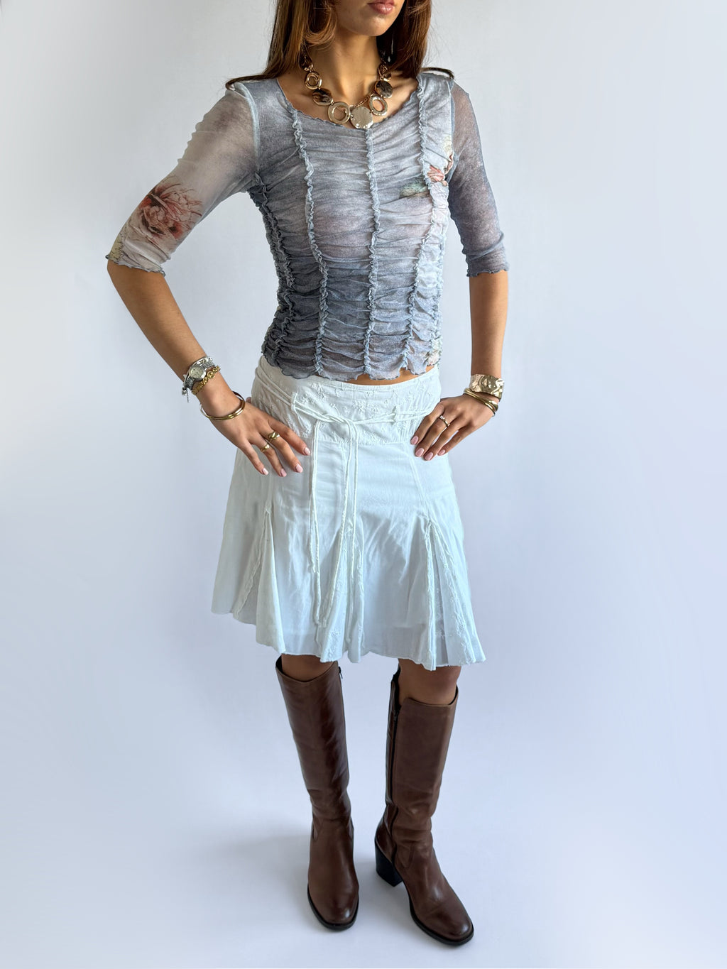 Mesh Crop Top - Size S