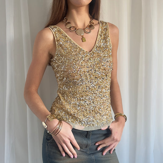 90s Sequin Cami - Size M