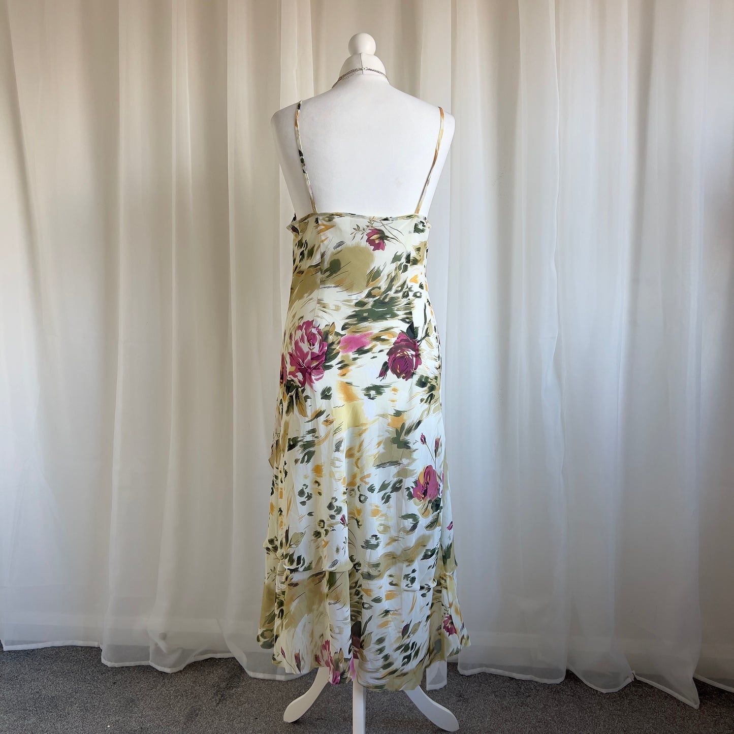 90s Asymmetric Maxi Dress - Size M