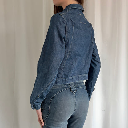 00s Levi's Denim Zip Up Jacket - Size S