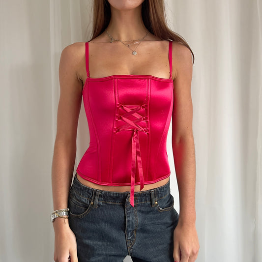 90s Yamamay Corset Cami Top - Size S