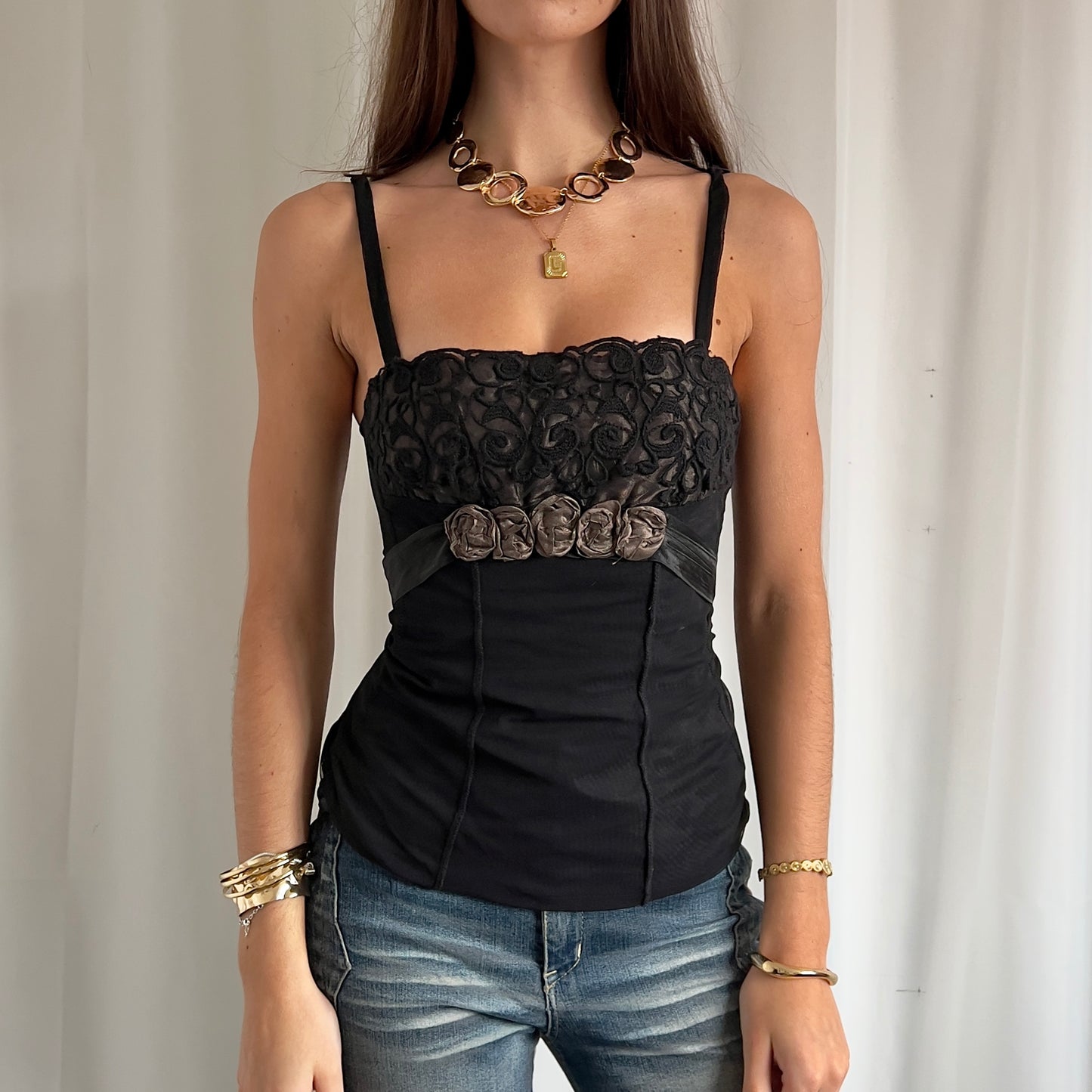 90s Mesh Cami Top - Size S