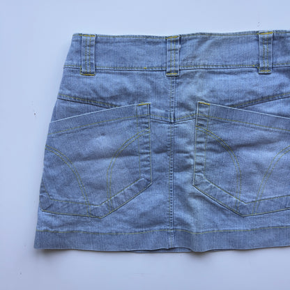 00s Denim Mini Skirt - Size S