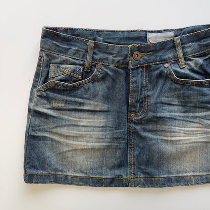 00s Denim Mini Skirt - Size XS