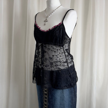 90s Intimissimi Lace Cami - Size L