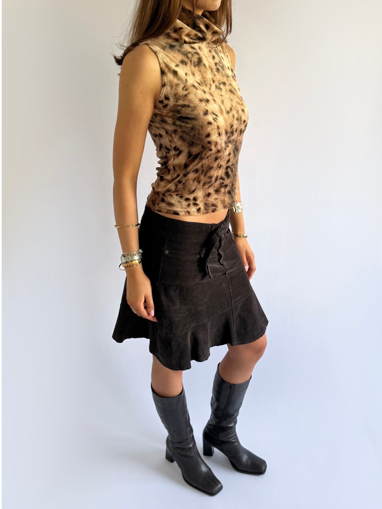 Velour Crop Top - Size S