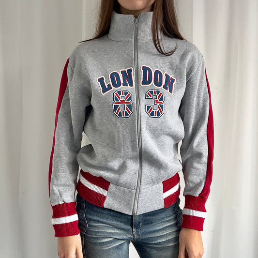 00s London Zip Up Sweatshirt - Size L