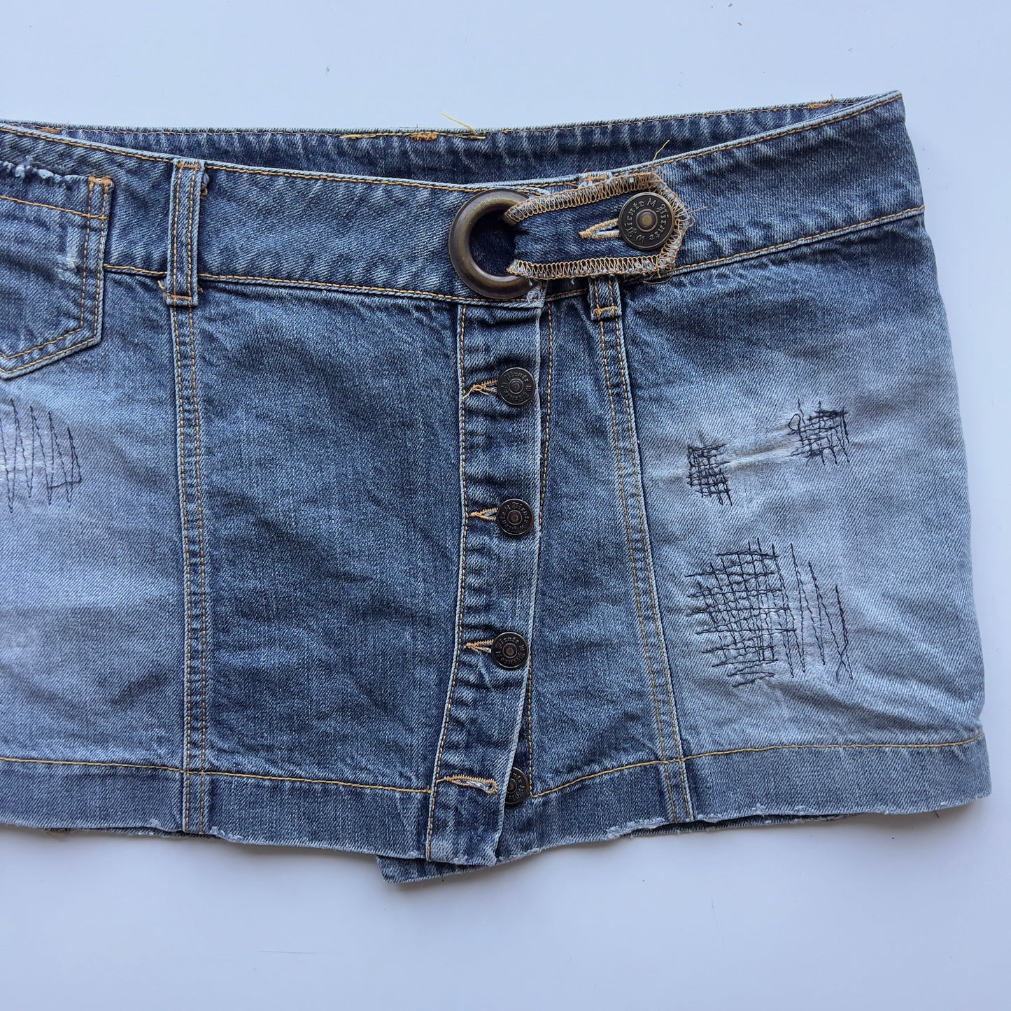 00s Denim Micro Mini Skirt - Size M