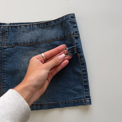 00s Denim Micro Mini Skirt - Size S