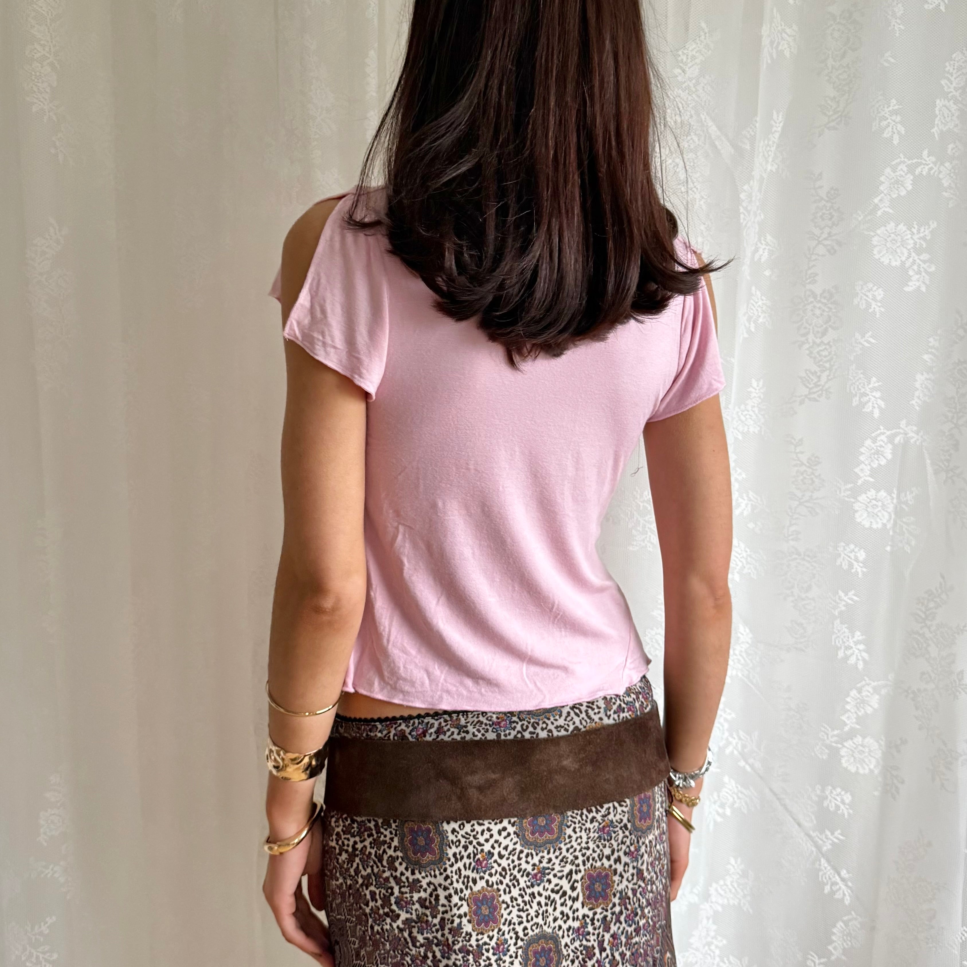 Asymmetric Cowl Neck Top - Size L