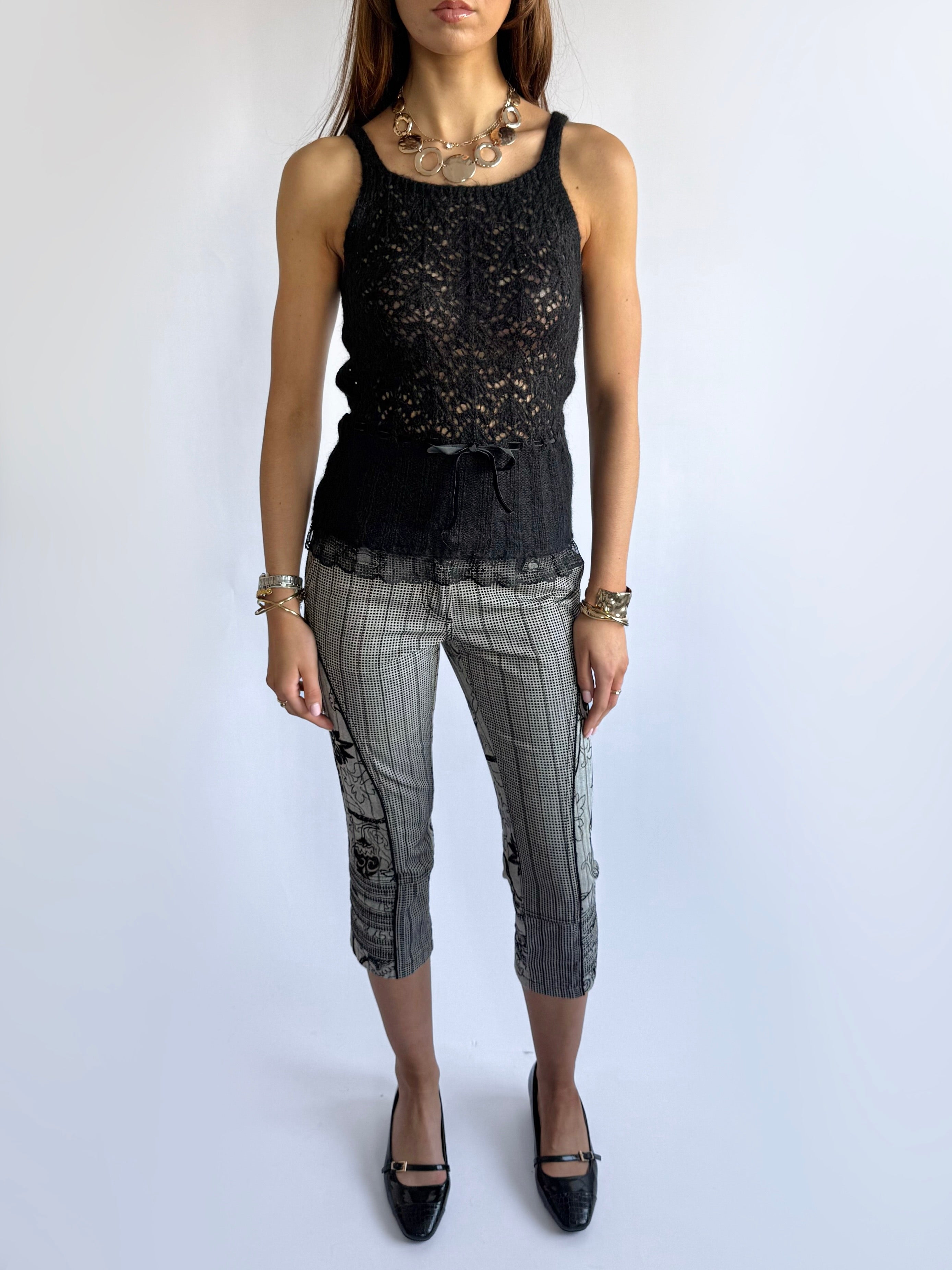 Capri Cropped Trousers - Size M