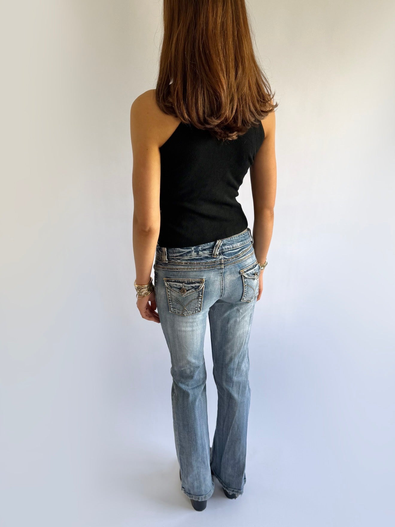 Knit Beaded Sequin Top - Size S