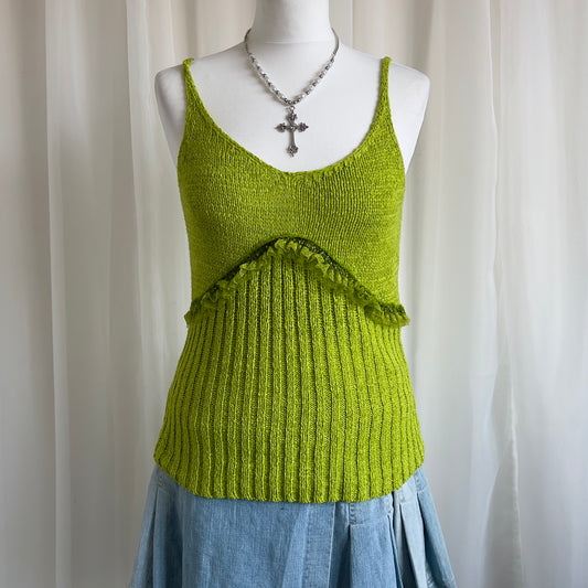 00s Knit & Lace Cami - Size L