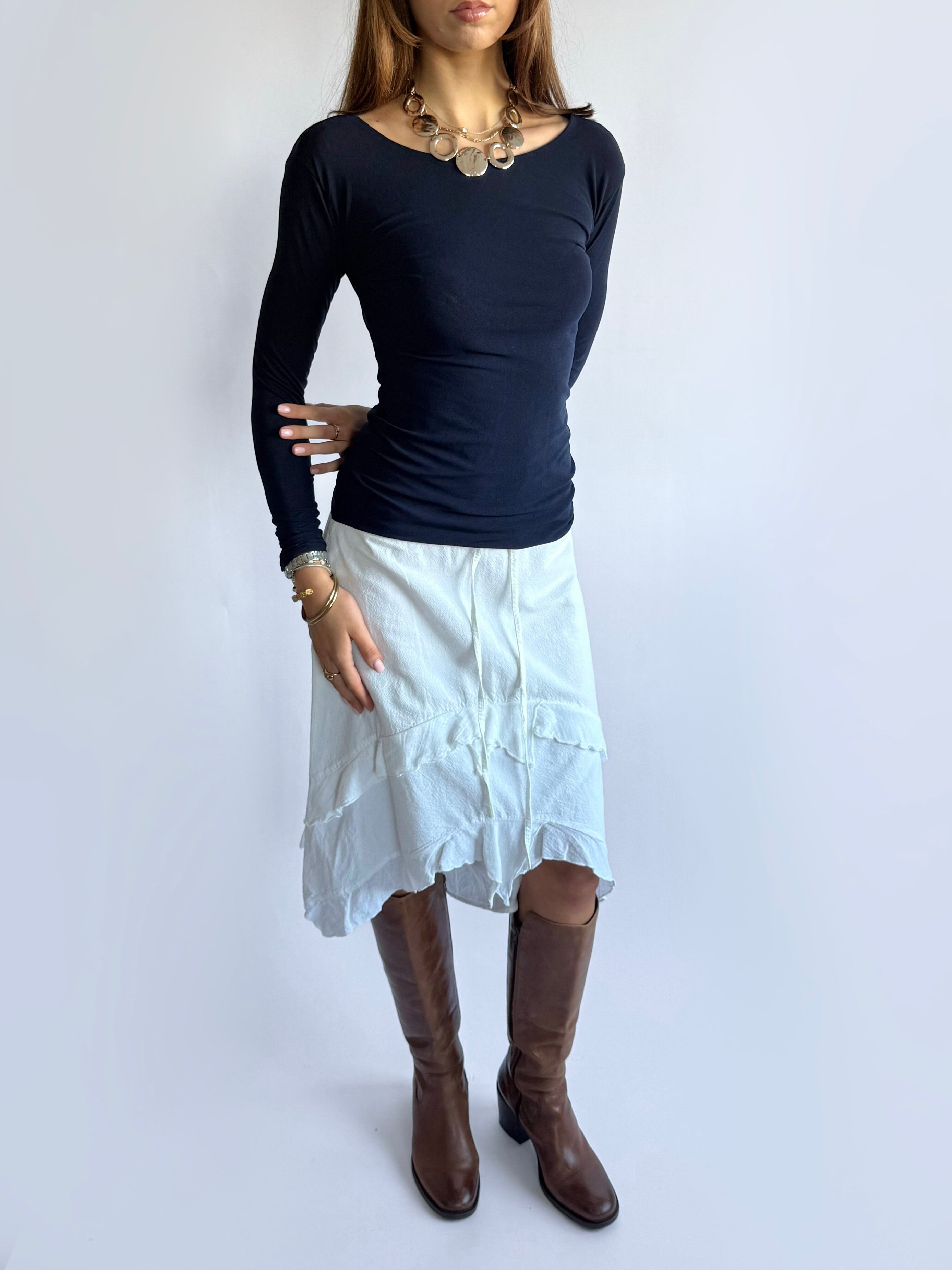 Mesh Long Sleeve Top - Size M