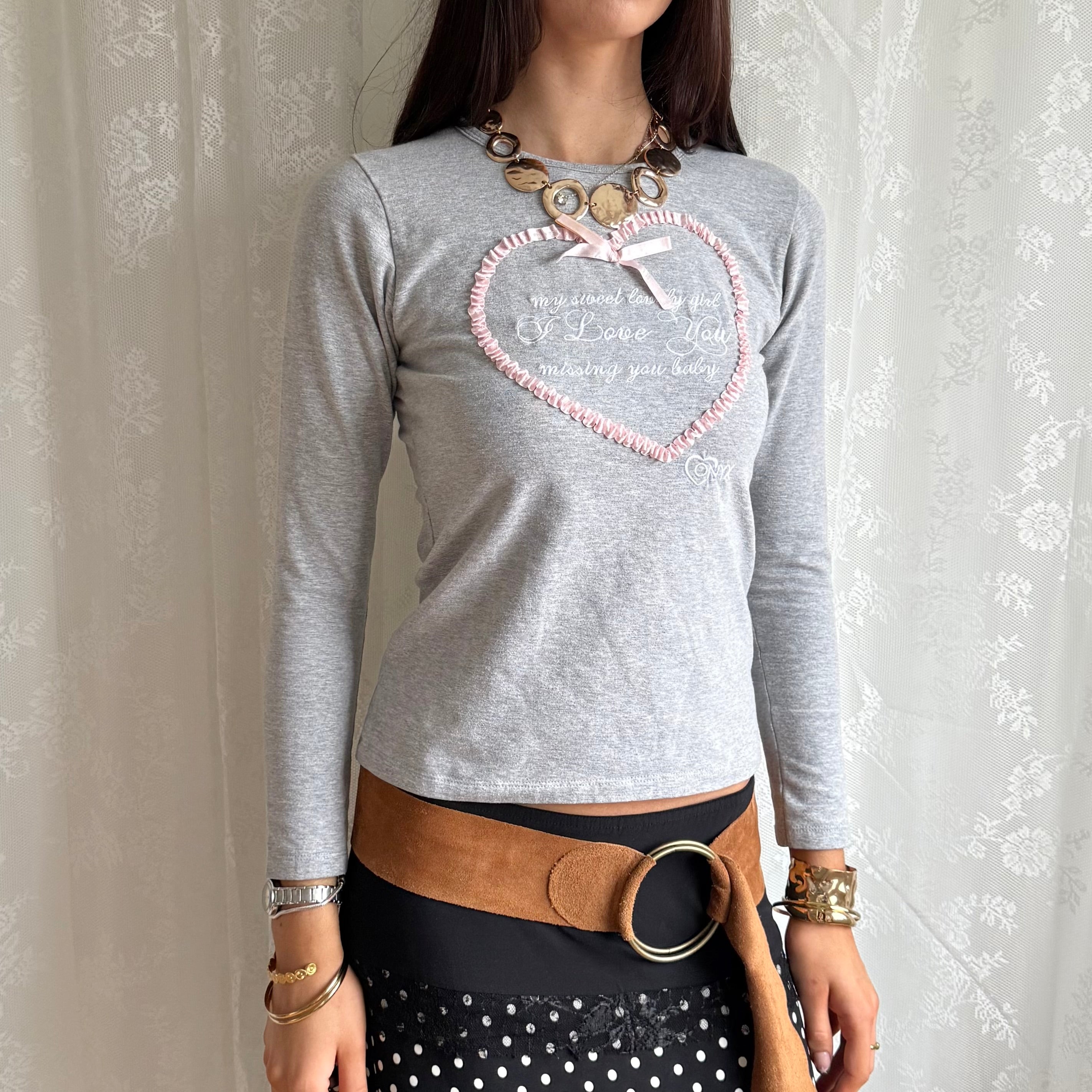 Bow Love Letter Top - Size S