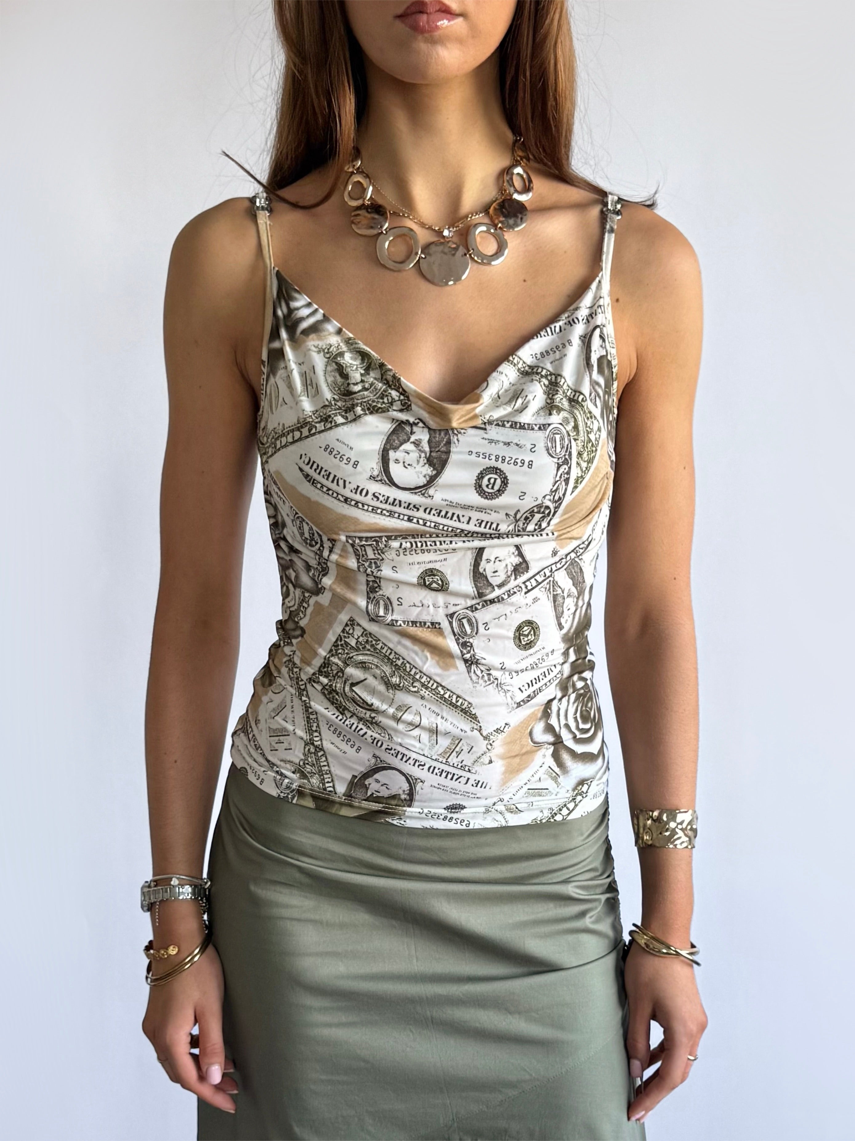 Money Cowl Neck Cami - Size S