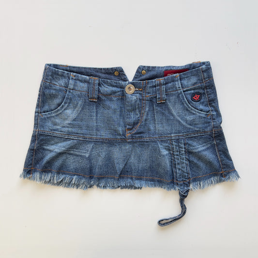 00s Denim Micro Mini Skirt - Size S