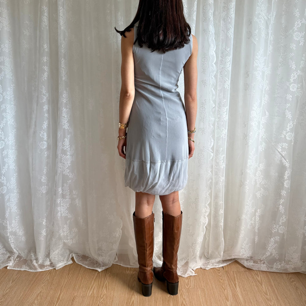 Ruffle Mesh Mini Dress - Size S