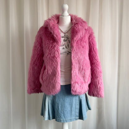 00s Faux Fur Jacket - Size M