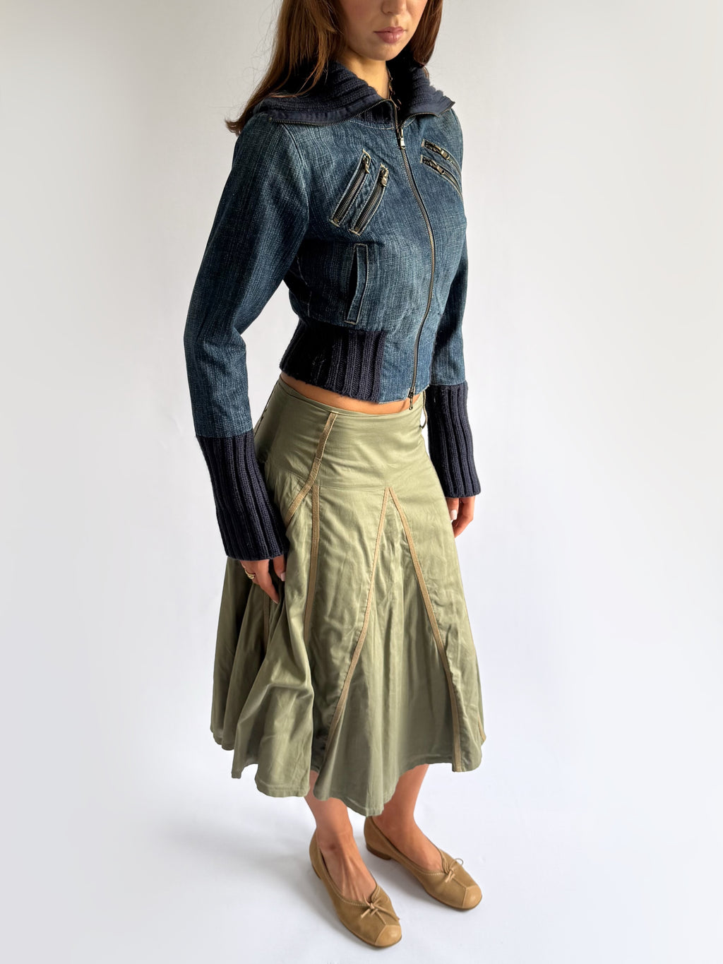 A-Line Midi Skirt - Size S