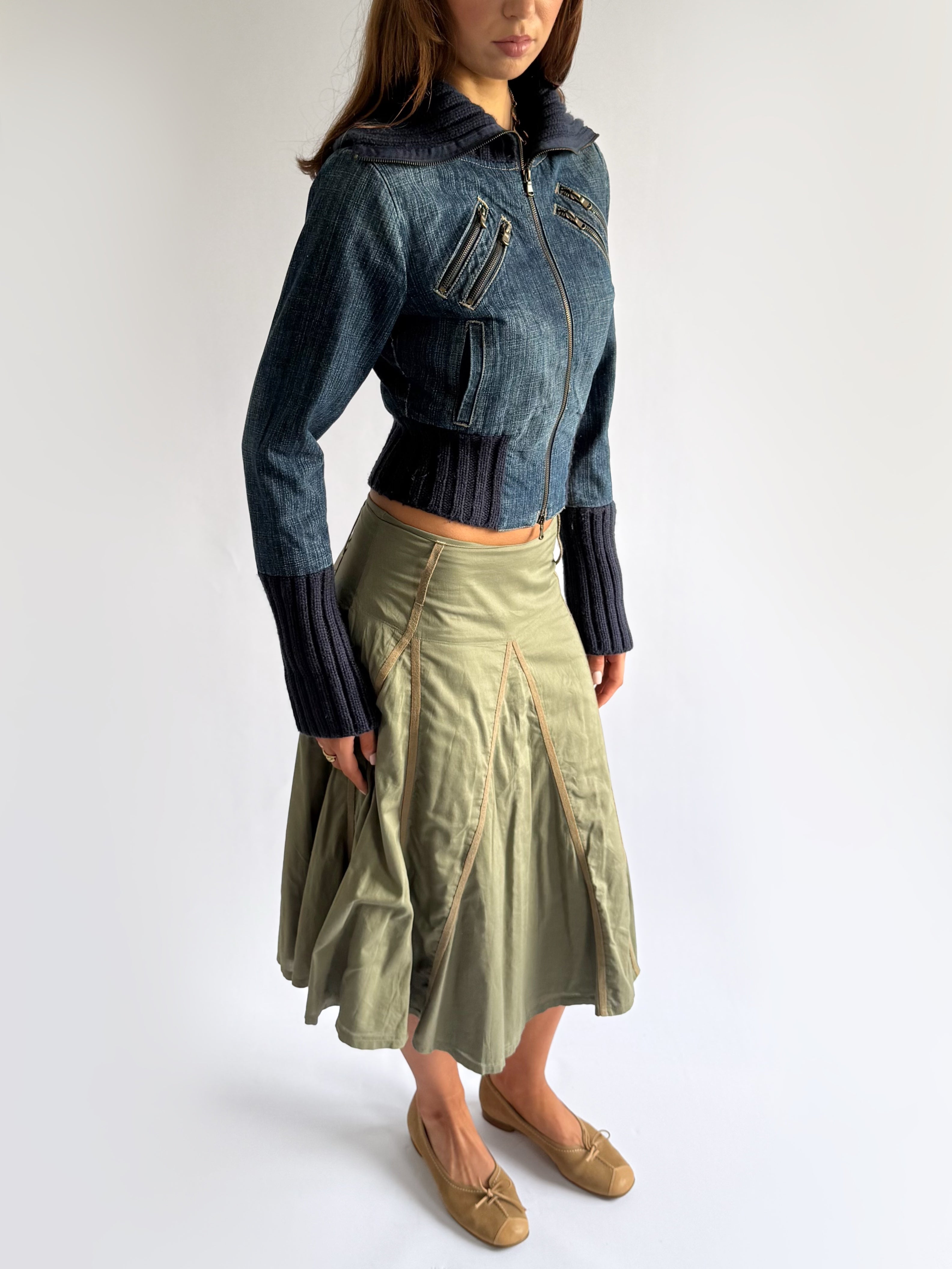 A-Line Midi Skirt - Size S