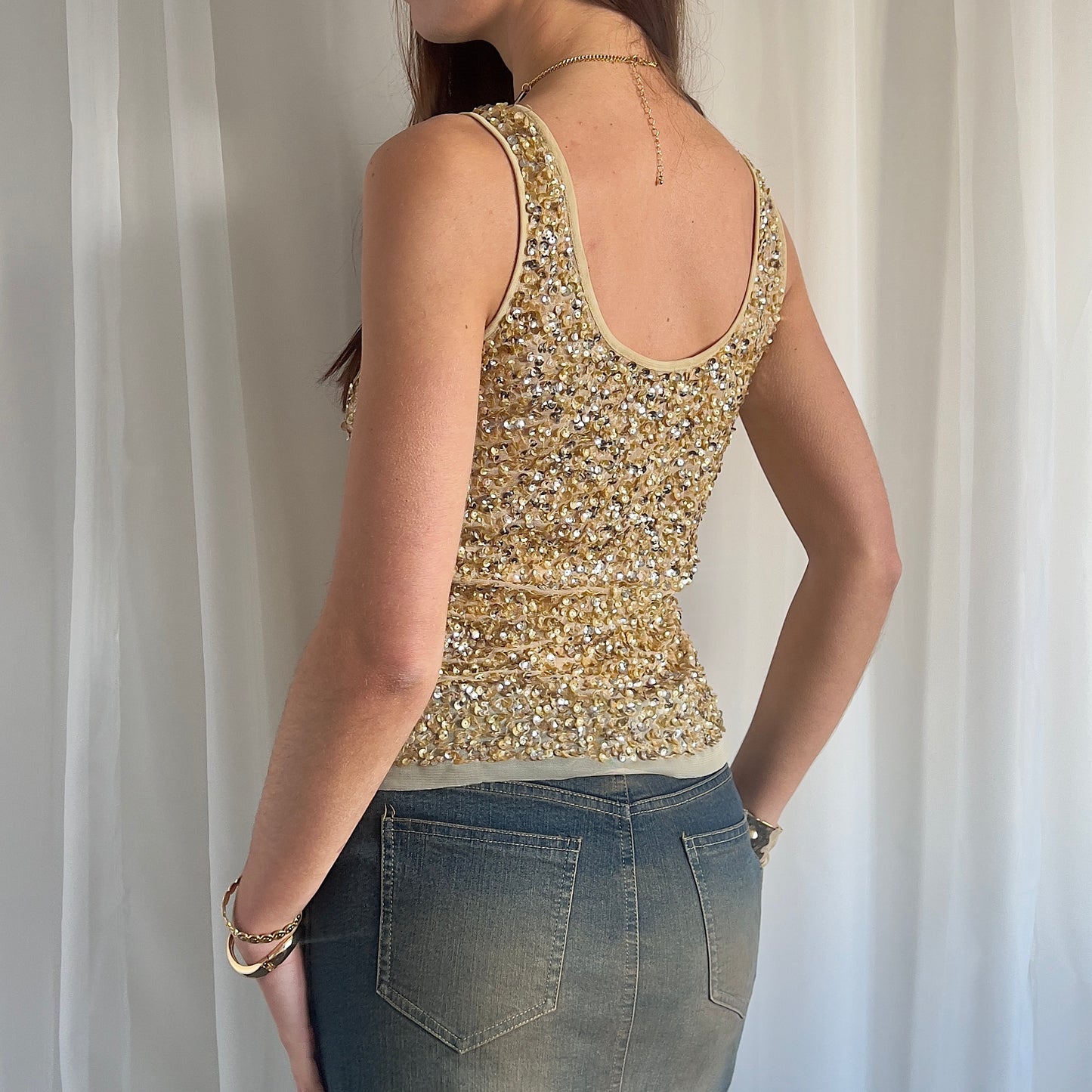 90s Sequin Cami - Size M