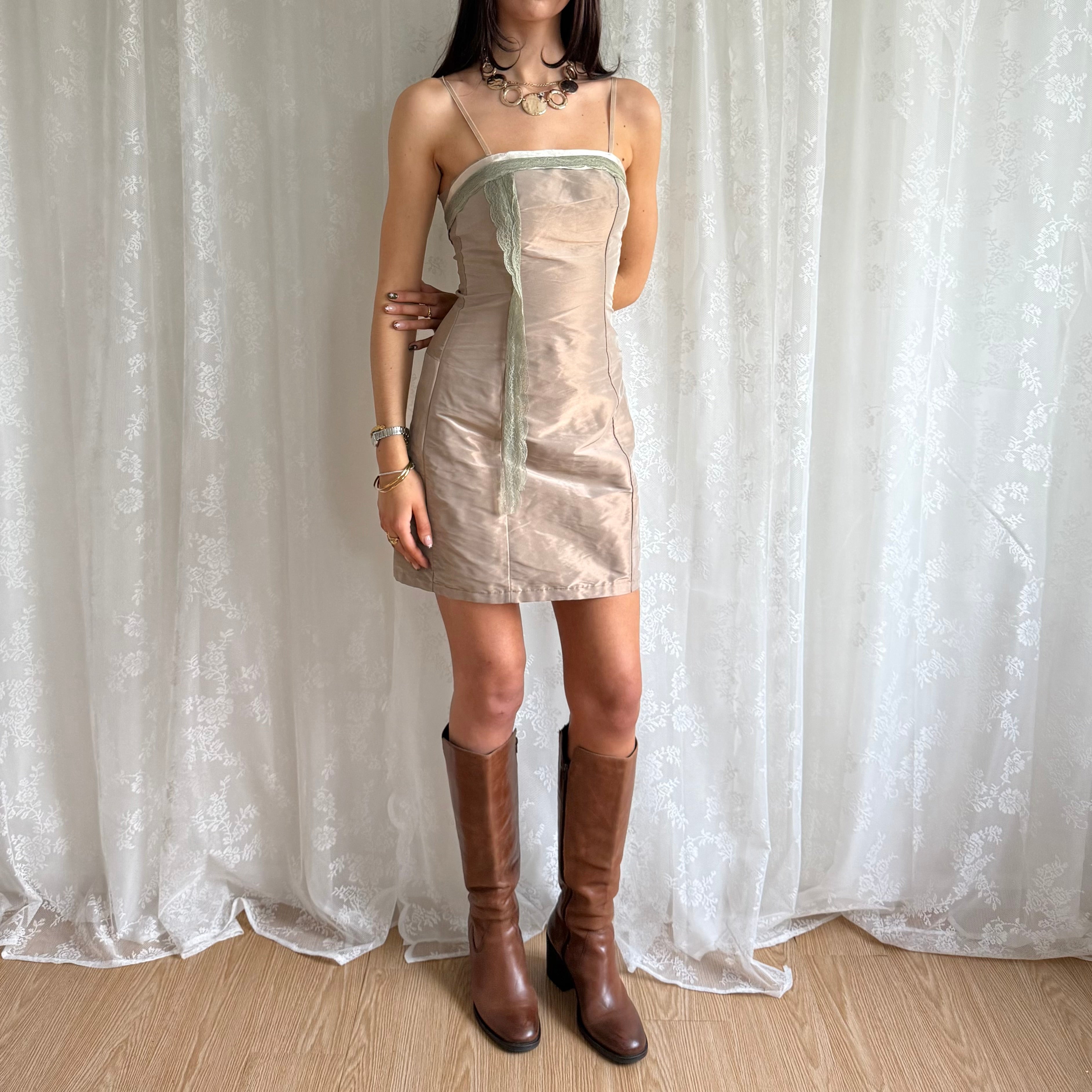 Lace Mini Dress - Size M