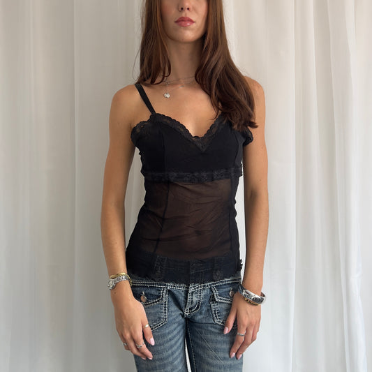 90s Intimissimi Mesh Lace Cami - Size L