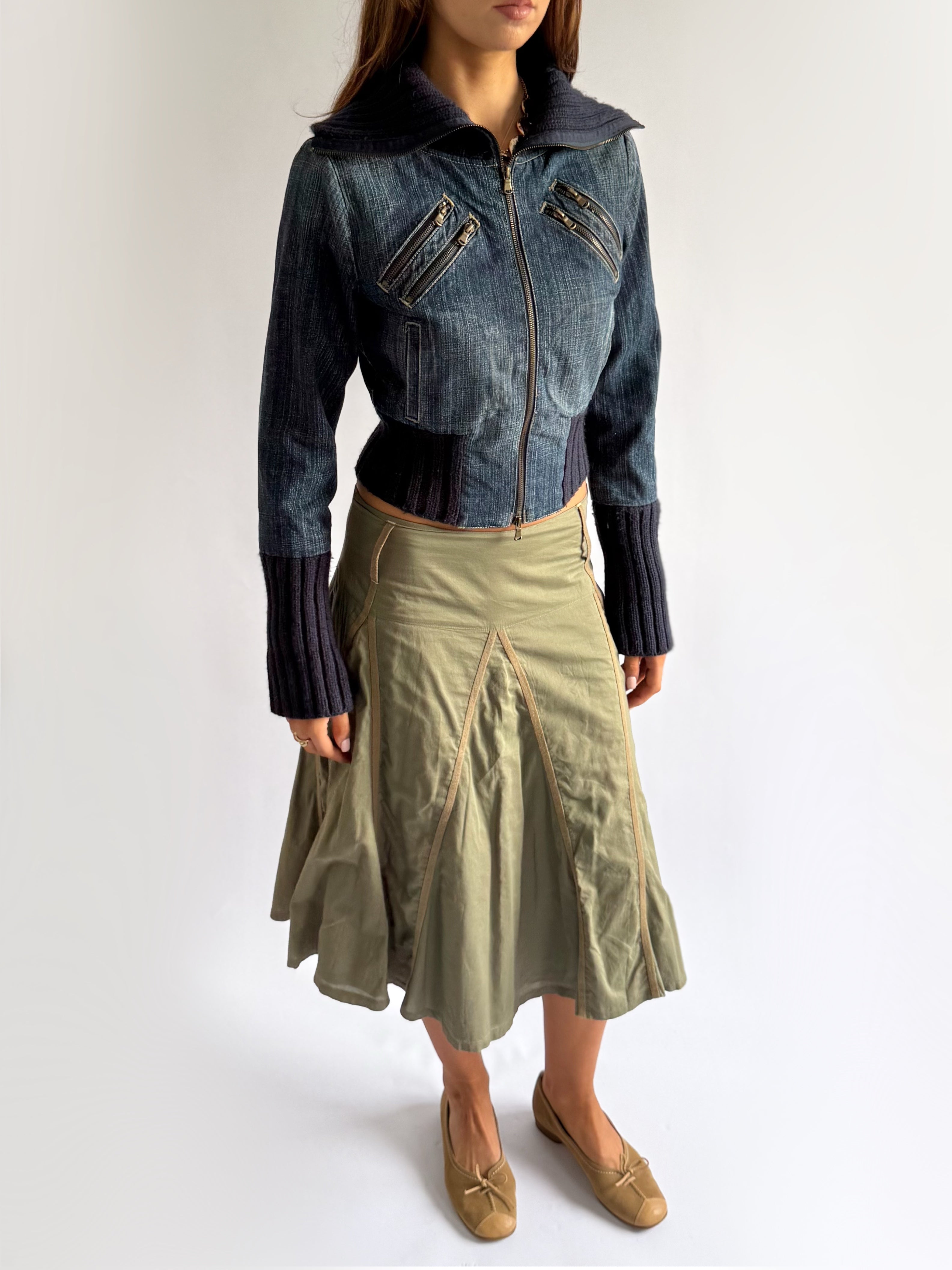 A-Line Midi Skirt - Size S