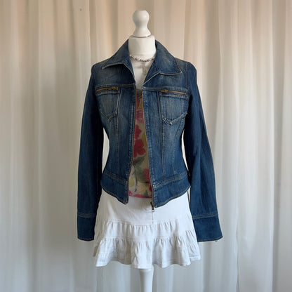 00s Denim Zip Up Jacket - Size M