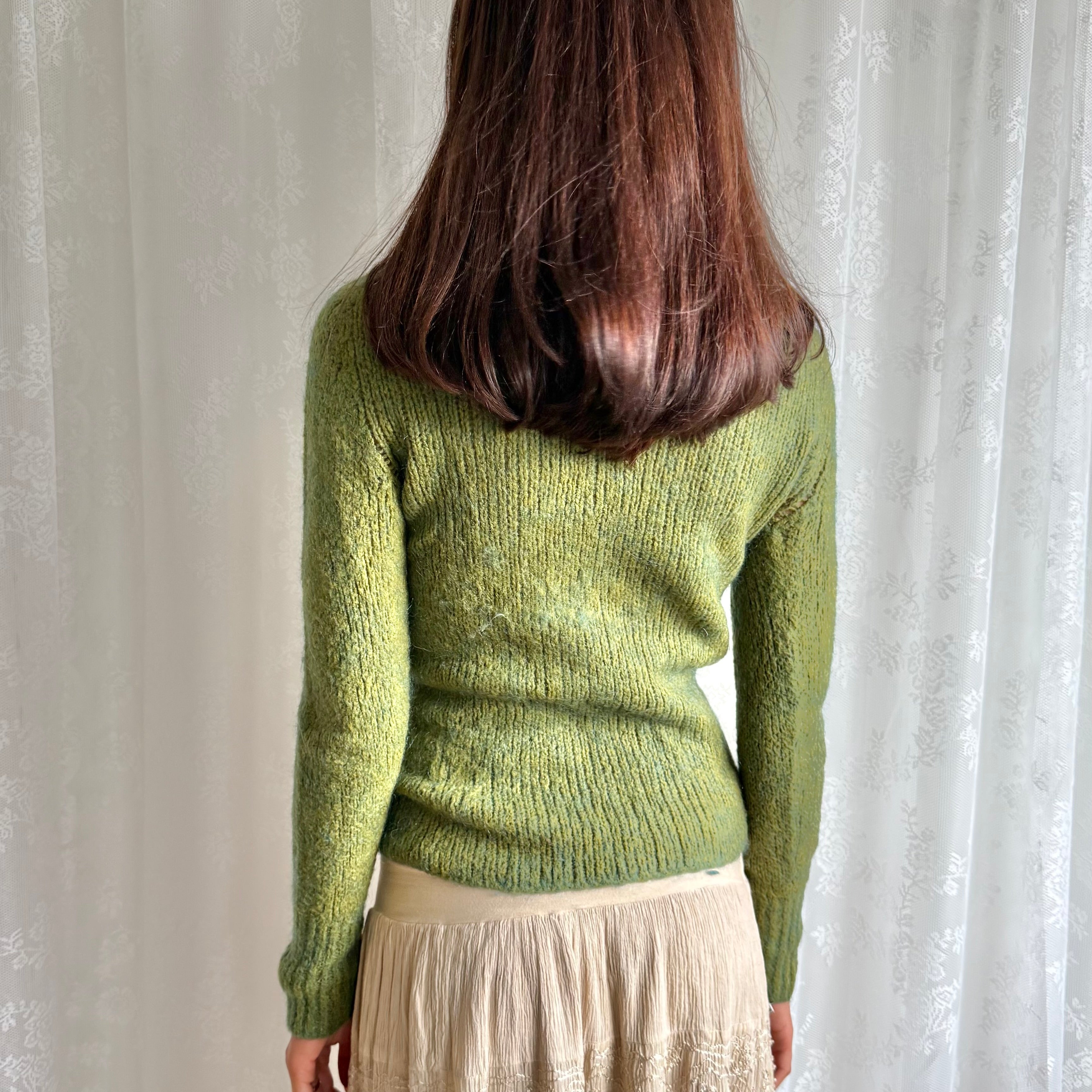 Mohair Knit Roll Neck Jumper - Size S