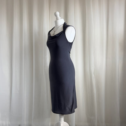 90s Cowl Neck Midi Dress - Size M