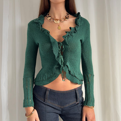 90s Mohair Knit Cardigan - Size S