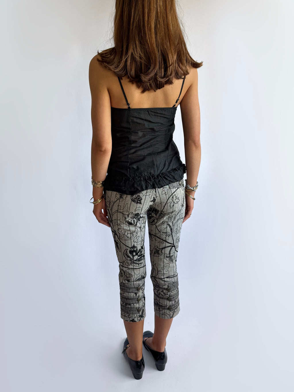 Ruffle Cotton Cami - Size S