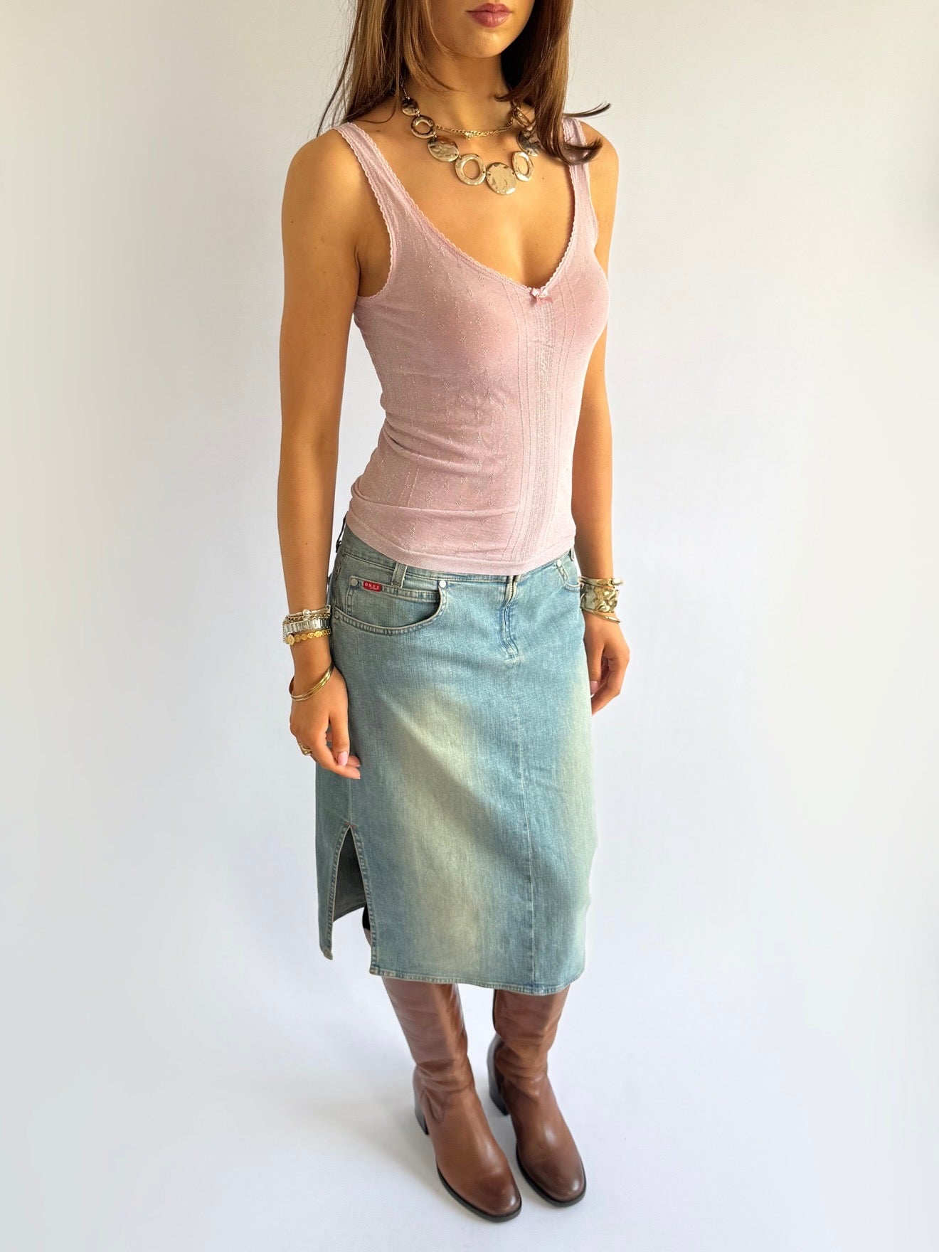 Shimmer Bow Cami - Size S