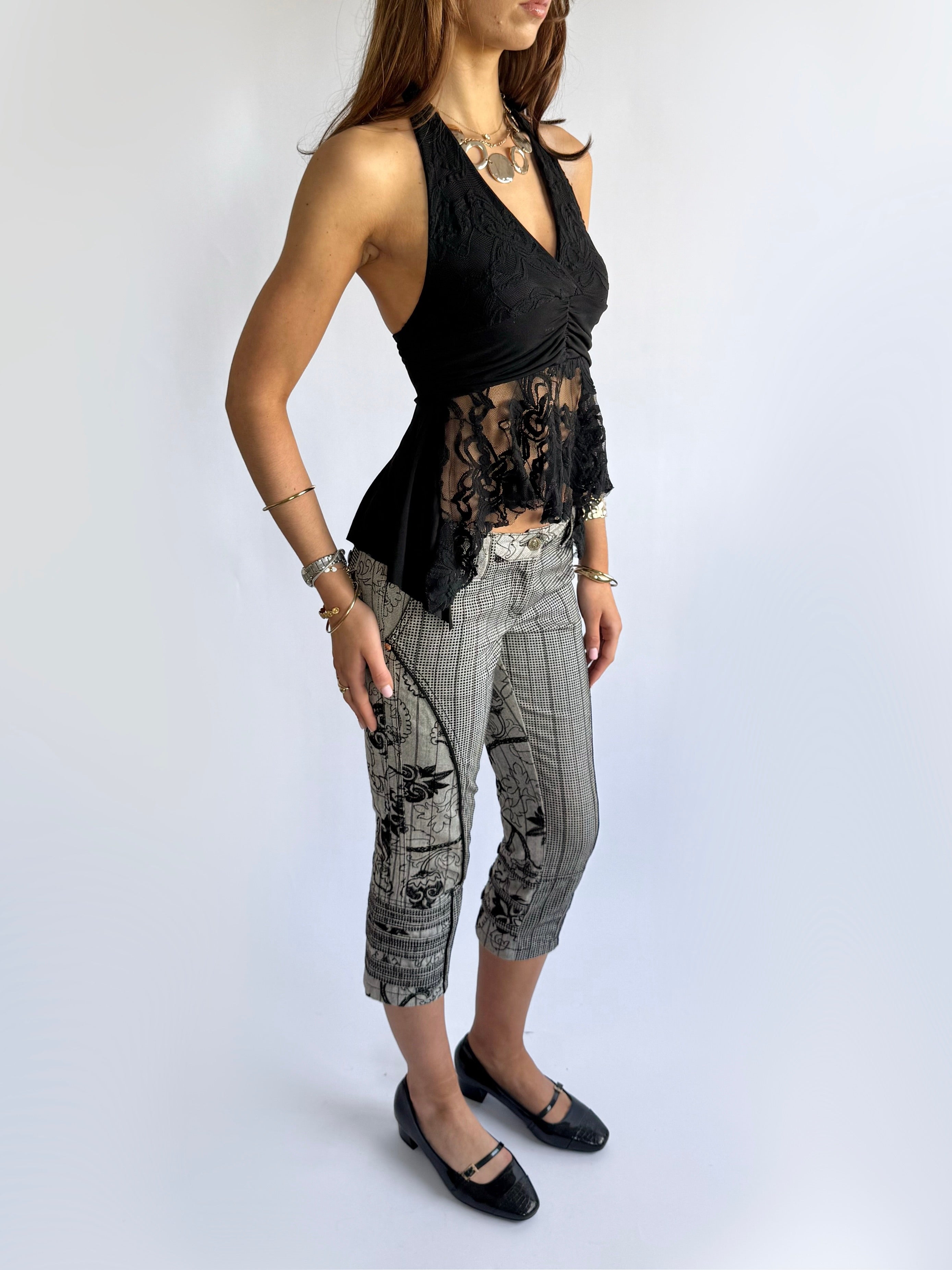 Lace Asymmetric Cami - Size S