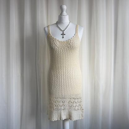 00s Crochet Mini Dress - Size S