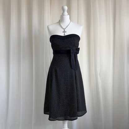 00s Polka Dot Midi Dress - Size S