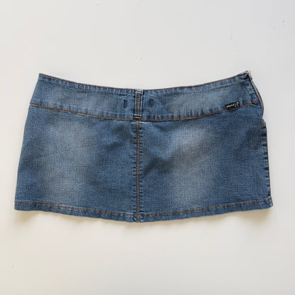 00s Denim Micro Mini Skirt - Size S