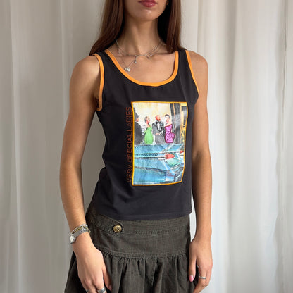 00s Graphic Crop Top - Size XL