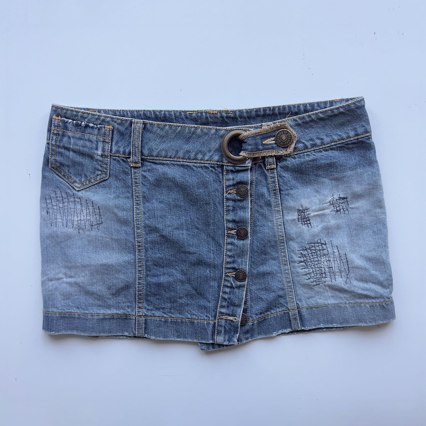 00s Denim Micro Mini Skirt - Size M